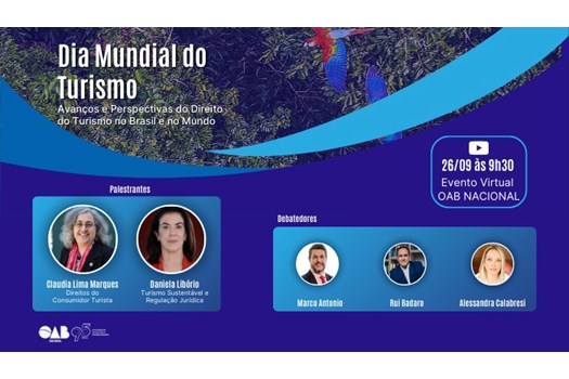CFOAB realiza congresso digital sobre Direito do Turismo nesta sexta-feira